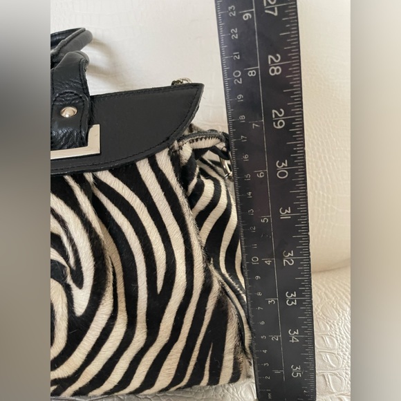 zebra hide leather bag - Picture 6 of 8